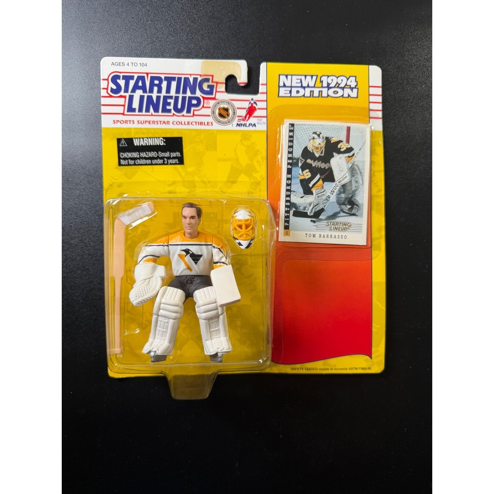 Starting Lineup 1994 Tom Barrasso Pittsburgh Penguins NHL Action Figure Kenner